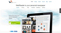 Desktop Screenshot of getwebreader.com